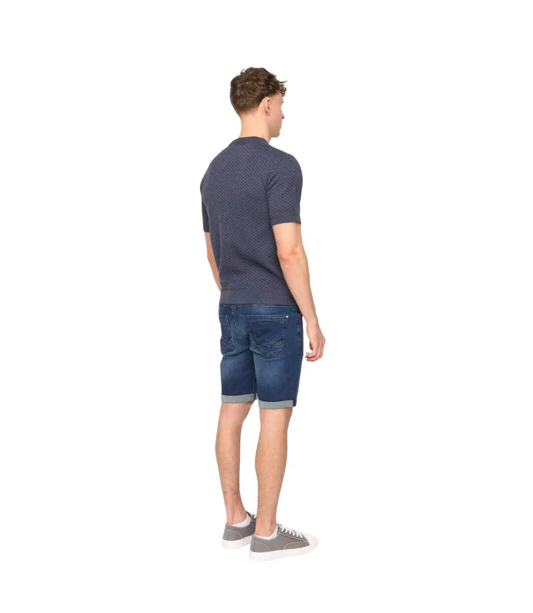 T-shirt Mataso Homme Bleu Ardoise Duck And Cover-3