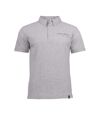 James Harvest Mens Shellden Jacquard Polo Shirt (Ash)