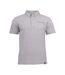 James Harvest Mens Shellden Jacquard Polo Shirt (Ash)
