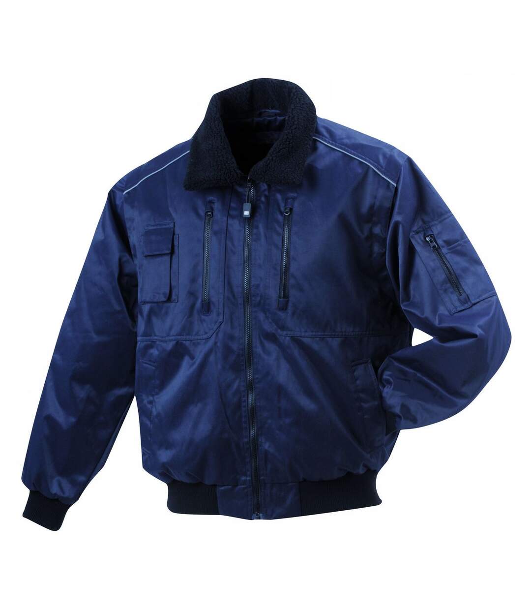 Blouson hiver 3 en 1 manches amovibles - JN812 - bleu marine - Workwear-1