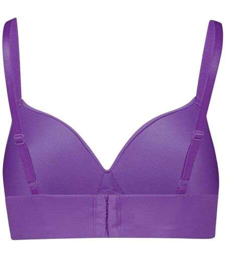 Womens/ladies Lined Soft Bralette Astral Purple Puma