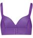 Womens/ladies Lined Soft Bralette Astral Purple Puma-2