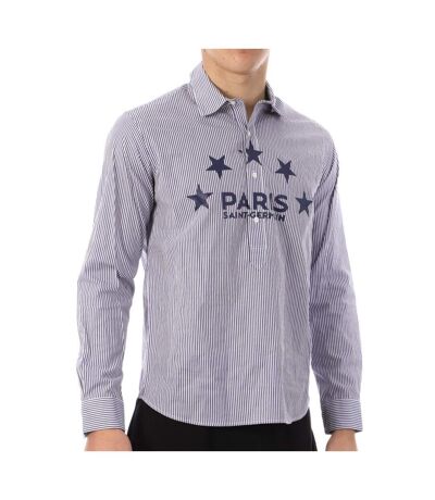 PSG Chemise à Rayures Marine Homme PSG 109 - M