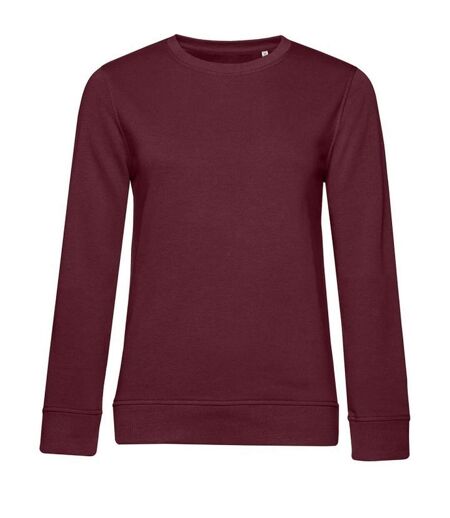 Sweat Organic Inspire Femme Bordeaux B&C