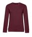 Sweat Organic Inspire Femme Bordeaux B&C-1