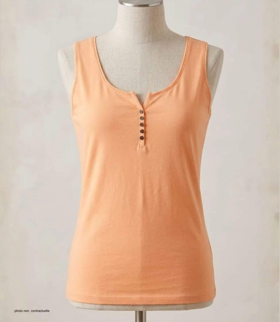 MAYFLOWER DACCA1 - Débardeur orange pour femme : le confort en pur coton respirant-3