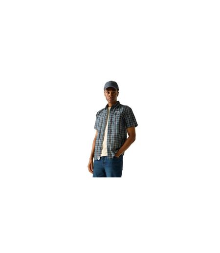 Chemise Manches Courtes Motif/style Triangle Mindano Homme Bleu Nuit Imprimé Regatta