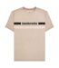T-shirt Motif/style Rayure Sur Poitrine Homme Marron Clair Lambretta-2