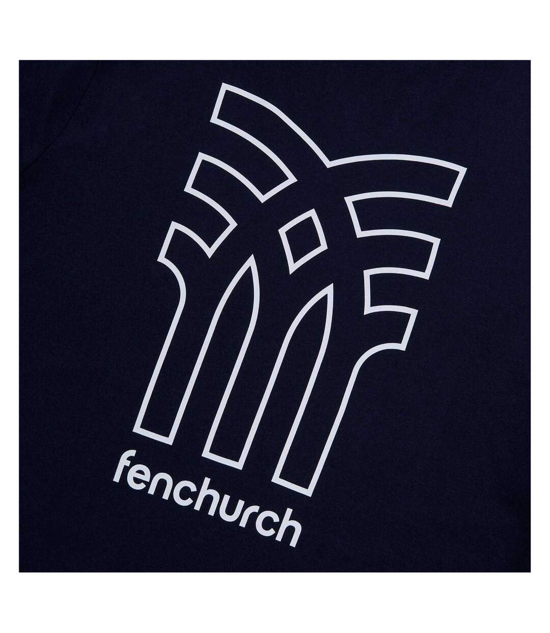 T-shirt Motif/style Gros Logo Aspinall Homme Bleu Marine Fenchurch-3