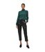Womens/ladies Nille Coated Shine Trousers Black Vila-1