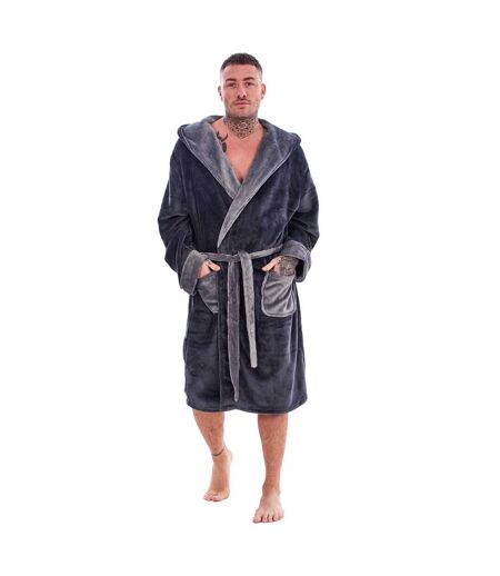 Robe De Chambre Homme Charbon Gris Keanu