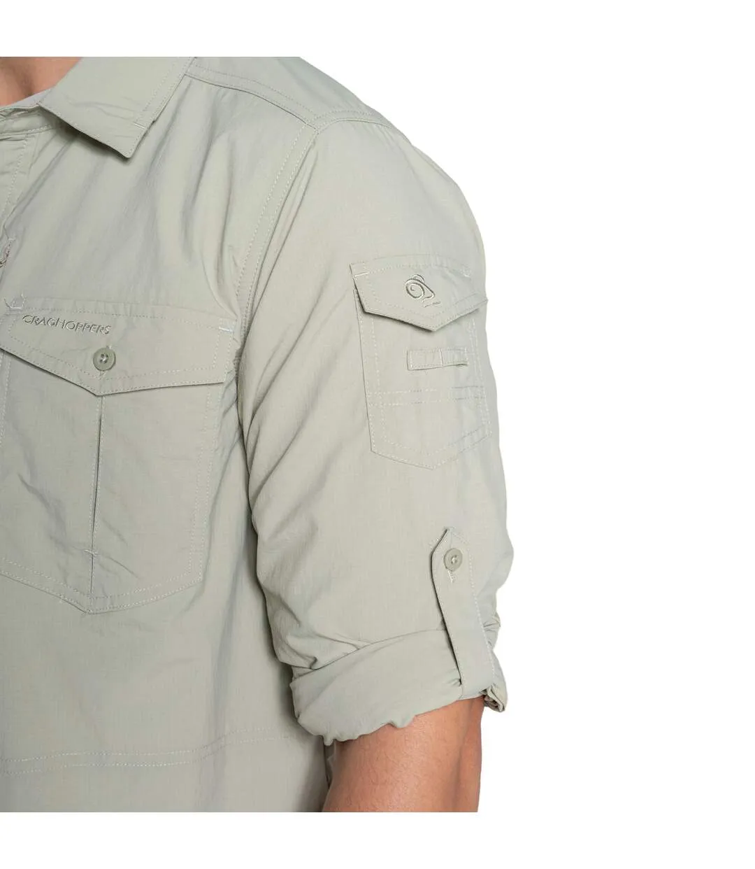 Chemise Adventure Homme Vert Kaki Sombre Craghoppers-4