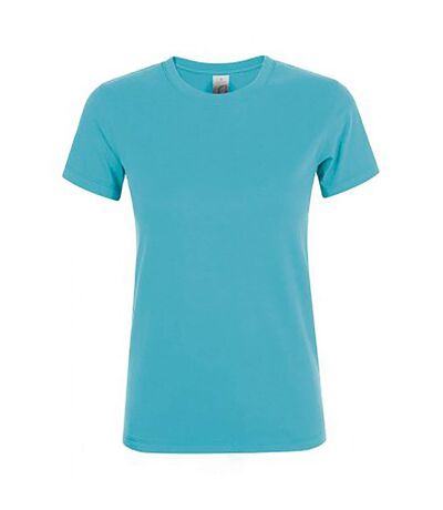 SOLS Womens/Ladies Regent Short Sleeve T-Shirt (Atoll blue)