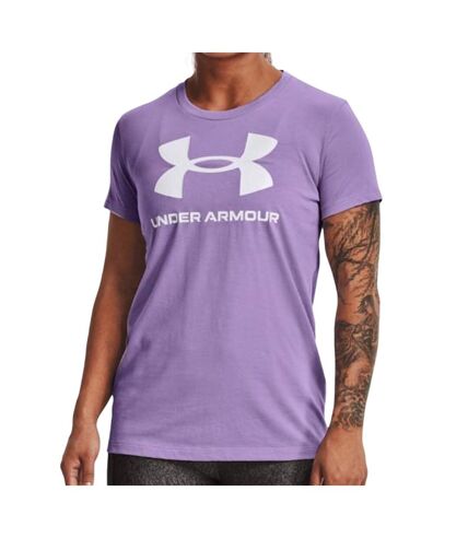 T-shirt Violet Femme Under Armour Live Sportstyle Graphic