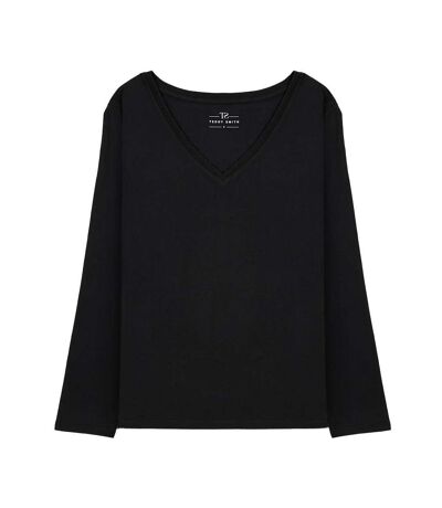 T-shirt noir femme teddy smith miana - l
