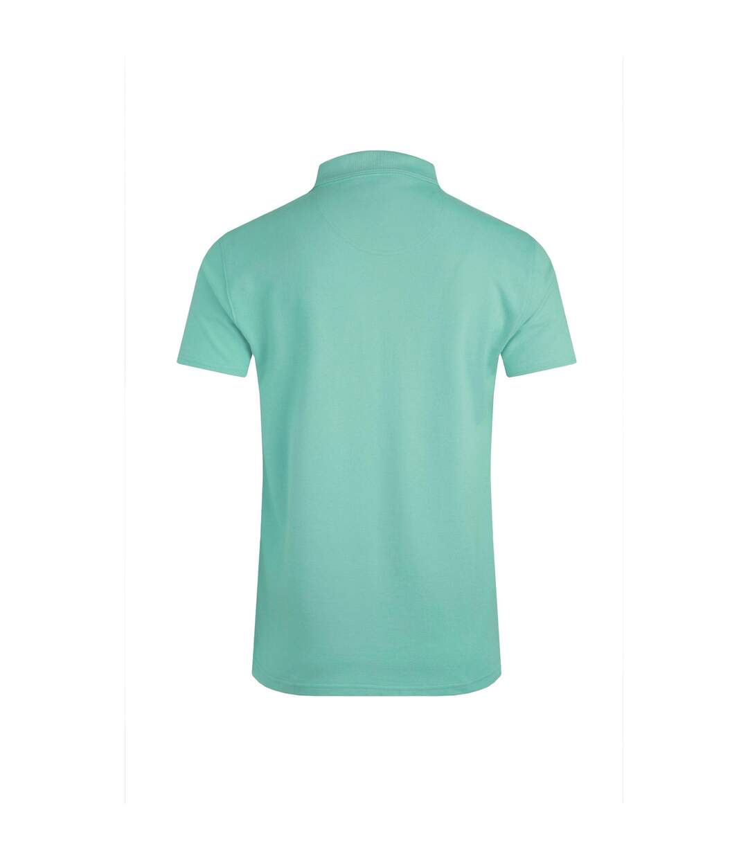 Mens miles pique organic polo shirt aqua marine Weird Fish-2