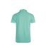 Mens miles pique organic polo shirt aqua marine Weird Fish-2