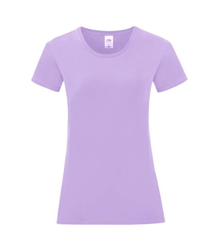 Fruit Of The Loom Womens/Ladies Iconic T-Shirt (Soft Lavender)
