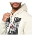 Sweat à capuche hatfield homme beige gris Duck and Cover