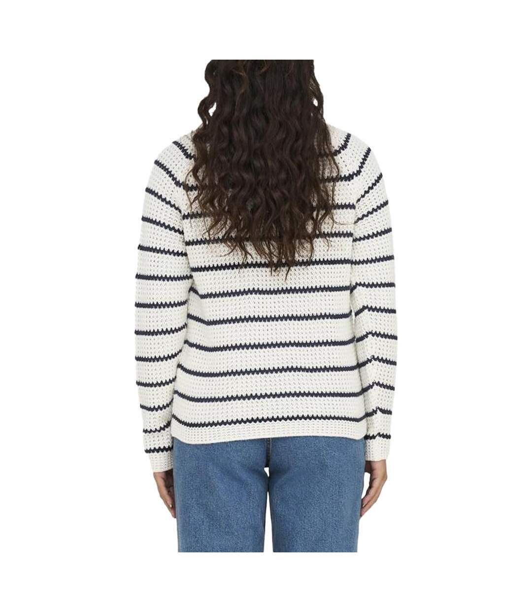 Pull Blanc/Marine Femme JDY Ellen - L-2