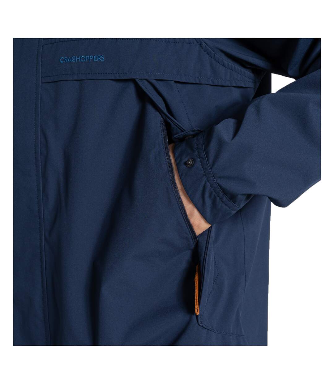 Mens National Trust Keskadale Waterproof Jacket Blue Navy Craghoppers-4