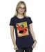 Disney - T-shirt BIG HERO BAYMAX FLYING BAYMAX NEWSPAPER - Femme (Bleu marine) - UTBI13049-2