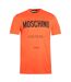 T-shirt Motif Logo Couture Milano Adulte Orange Moschino-2