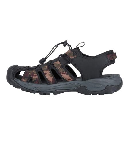 Mens crete camo sandals khaki Mountain Warehouse