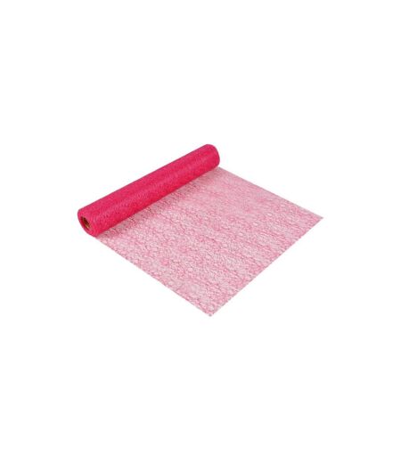 Chemin de Table Jetable Effet Maille 30cmx5m Fuschia