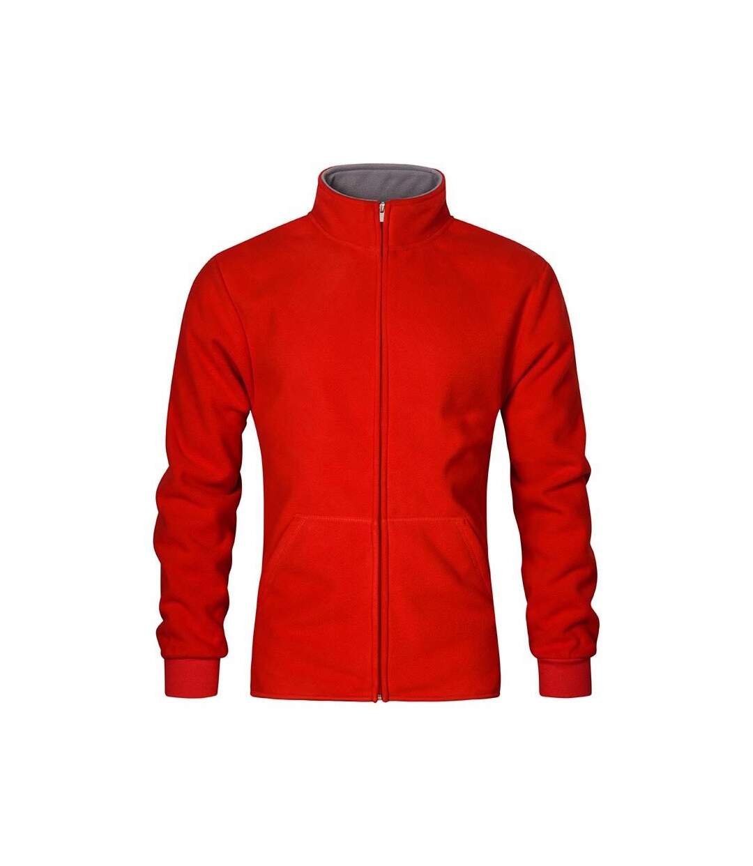 Veste Homme Rouge Gris Clair Uni Promodoro-1