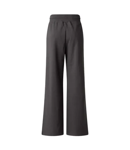 Womens/ladies Essential Fleece Wide Leg Jogging Bottoms Anthracite Grey The North Face