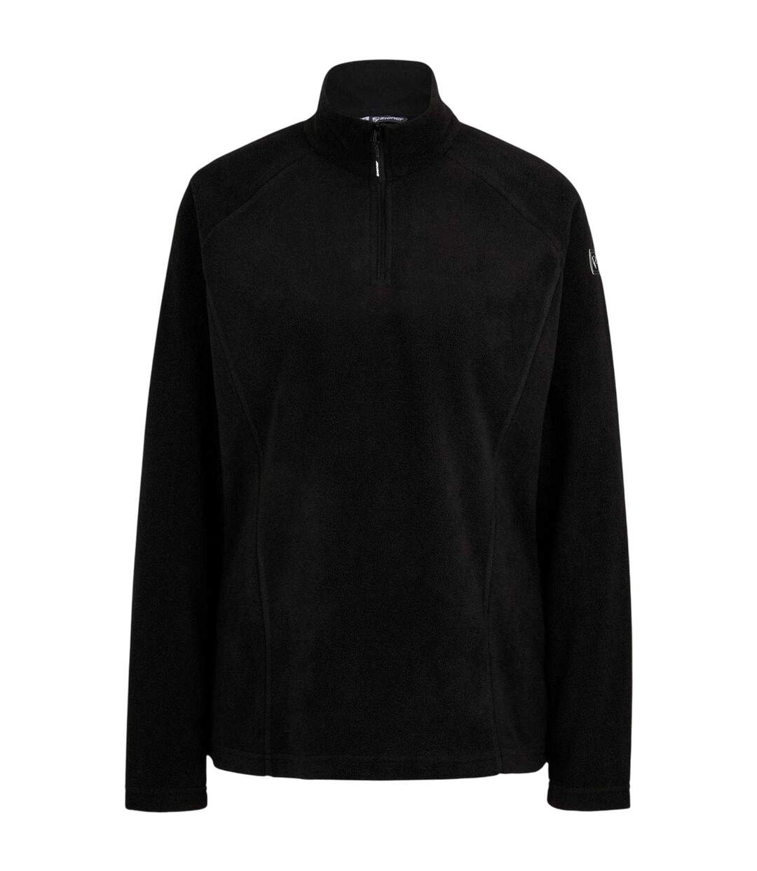Womens/ladies Januki Half Zip Fleece Black Ziener-2