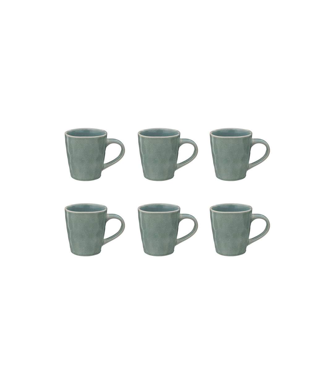 Lot de 6 Mugs Design Zoé 35cl Vert-1