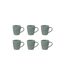 Lot de 6 Mugs Design Zoé 35cl Vert-1