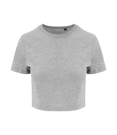 AWDis Just Ts Womens Girlie Tri-Blend Cropped T-Shirt (Heather Grey) - UTPC3585