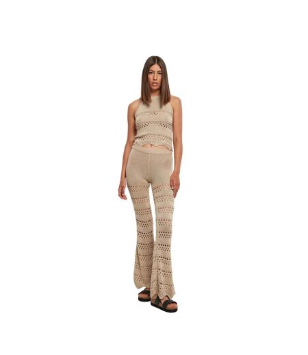 Legging Motif/style Crochet Femme Blanc Cassé Urban Classics