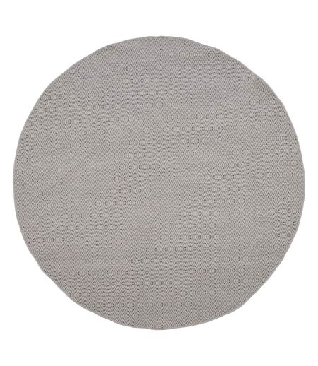 Tapis en polyester et laine beige Julana Diamètre 200 cm