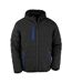 Doudoune Matelassée Compass Homme Noir Bleu Roi Result Genuine Recycled-1