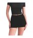 Womens/ladies Essential Plain Skort Obsidian Black Skims-4