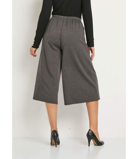 Jupe-culotte taille semi-élastiquée maille milano
