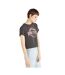 Womens/ladies on the run pink floyd crop t-shirt charcoal Amplified