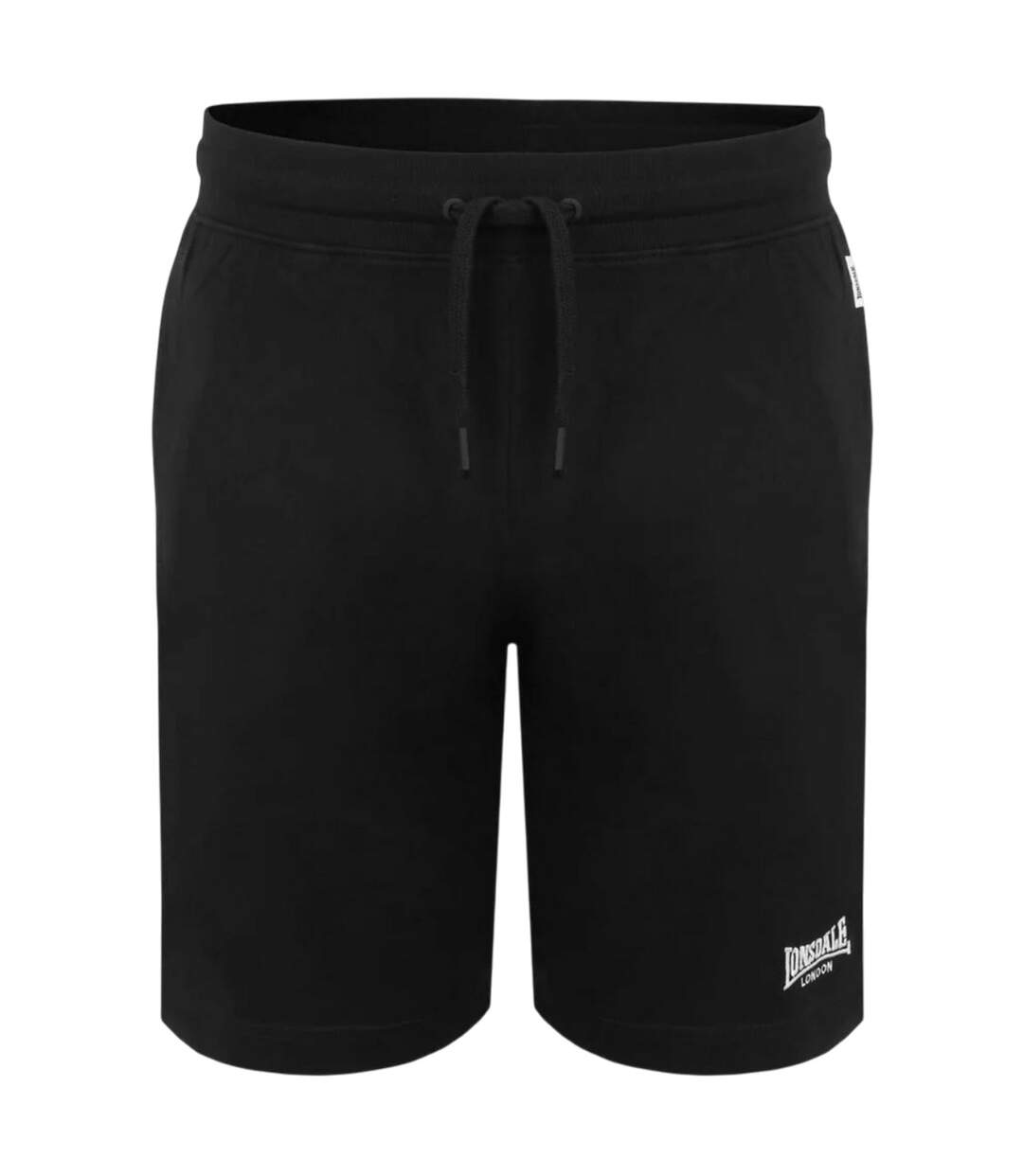 Mens Jersey Lounge Shorts Black Lonsdale-2