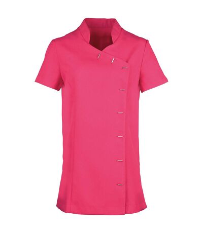 Womens/ladies Orchid Short-sleeved Tunic Hot Pink Premier
