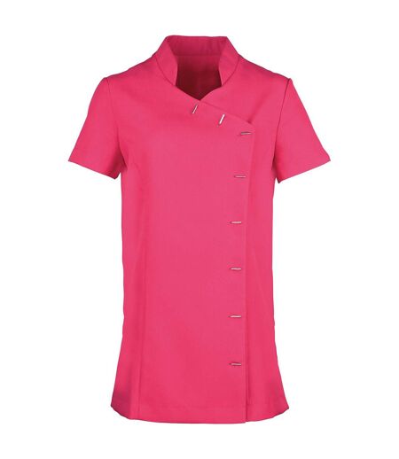 Womens/ladies Orchid Short-sleeved Tunic Hot Pink Premier