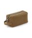 Quadra Heritage Leather Trim Toiletry Bag (Desert Sand) (One Size)
