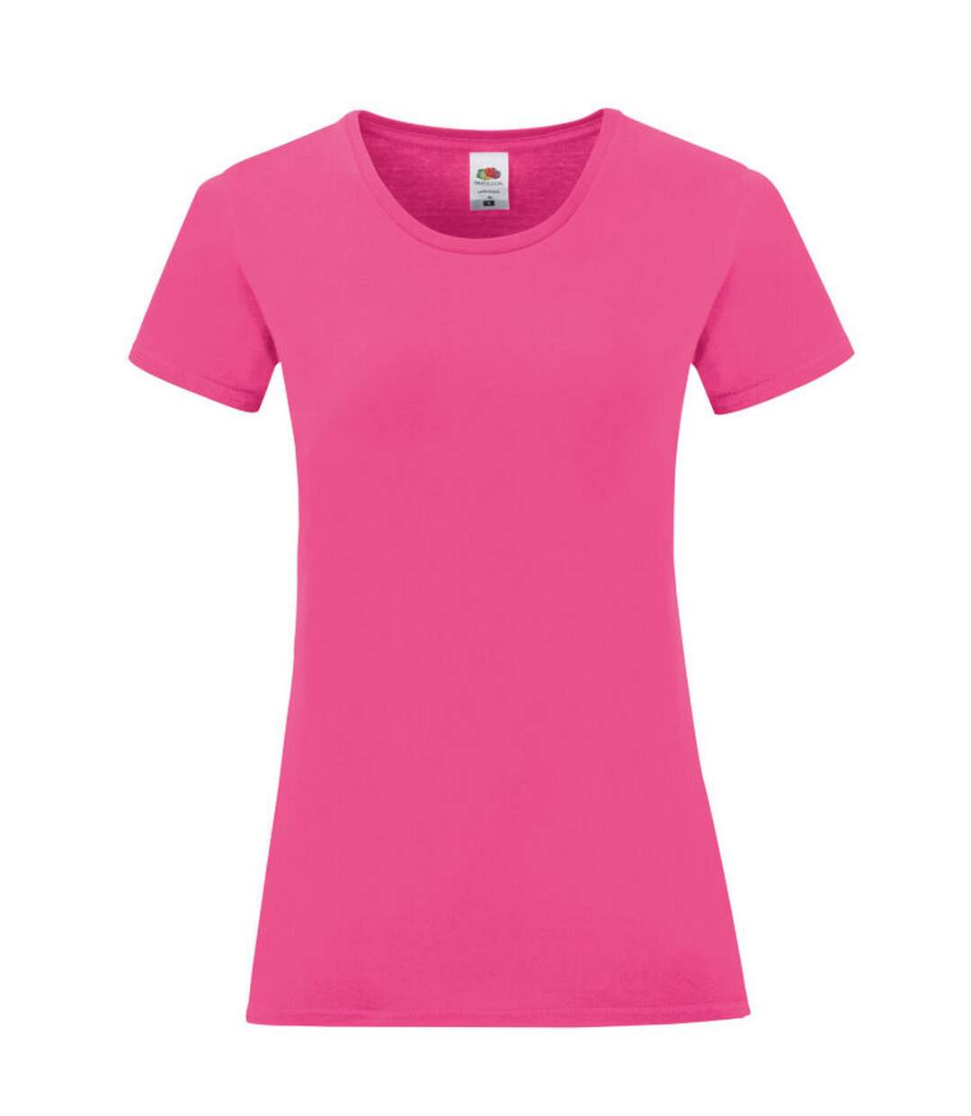 T-shirt iconic femme fuchsia Fruit of the Loom-1