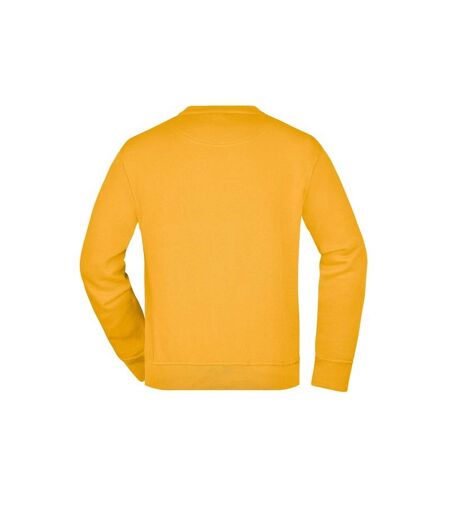 Sweat Workwear Adulte Jaune Or James And Nicholson