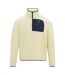 Mens Frankie Half Zip Fleece Top White Stone Navy Regatta-2