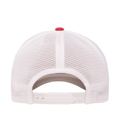 Casquette adulte rouge / blanc Flexfit