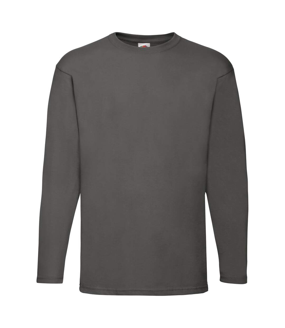 Fruit Of The Loom Mens Valueweight Crew Neck Long Sleeve T-Shirt (Light Graphite) - UTBC331-1